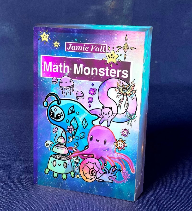 Math Monsters card game box
